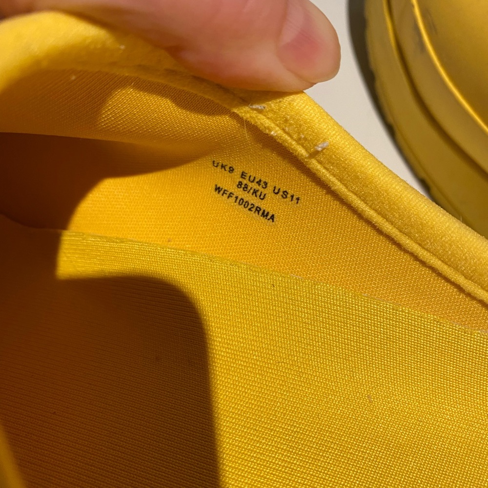 Hunter Yellow Waterproof Clogs Mules - Picture 4 of 5
